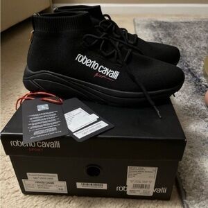 Roberto Cavalli Black Sneakers